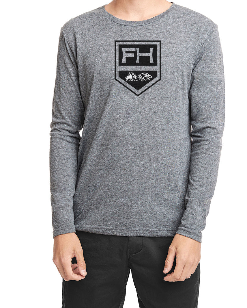 FHNE HOCKEY Long Sleeve Unisex Tri-Blend T-Shirt